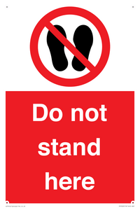Do not stand here